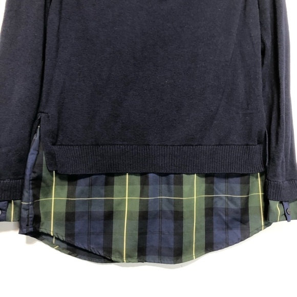 Foxcroft Layered Combo Tartan Sweater, size XS - Picture 8 of 12